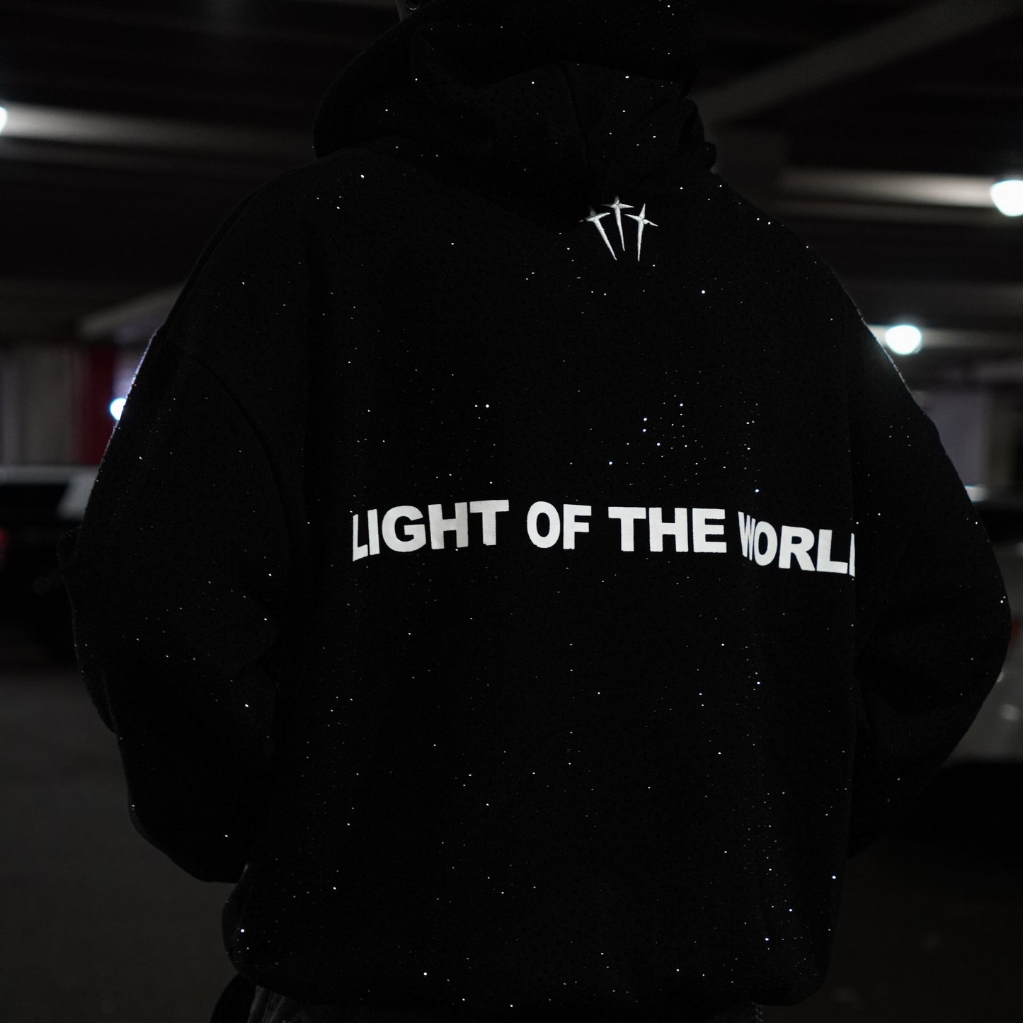 JESUS IS THE LIGHT Rhinestone Hoodie