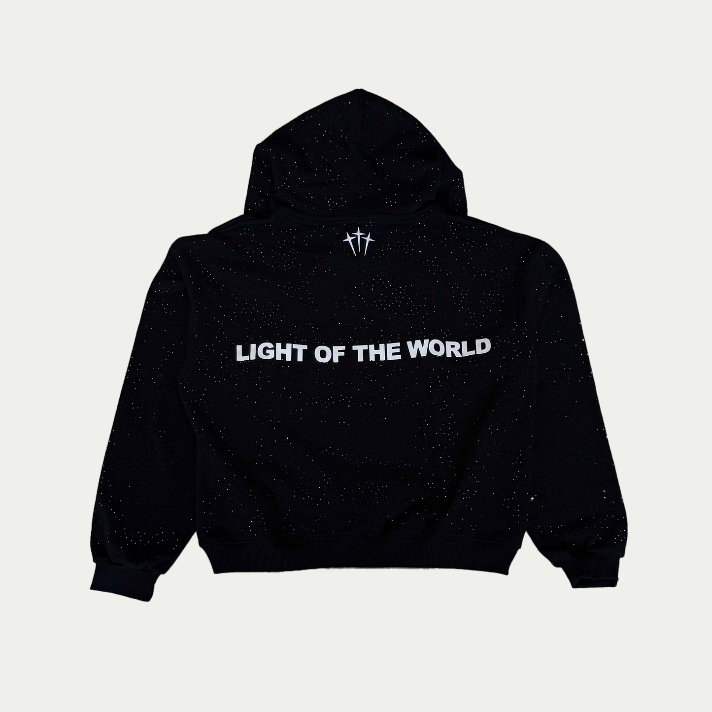 JESUS IS THE LIGHT Rhinestone Hoodie