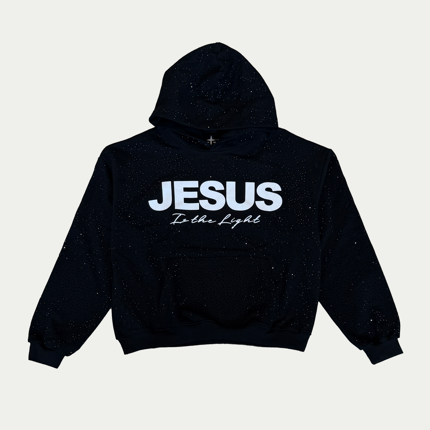 JESUS IS THE LIGHT Rhinestone Hoodie
